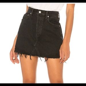 Agolde “Quinn” denim skirt
